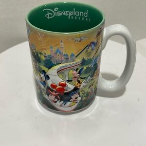 Walt Disneyland Resort Grandpa 3DTrain Mug, Mickey‎ & gang , green inside Heavy
